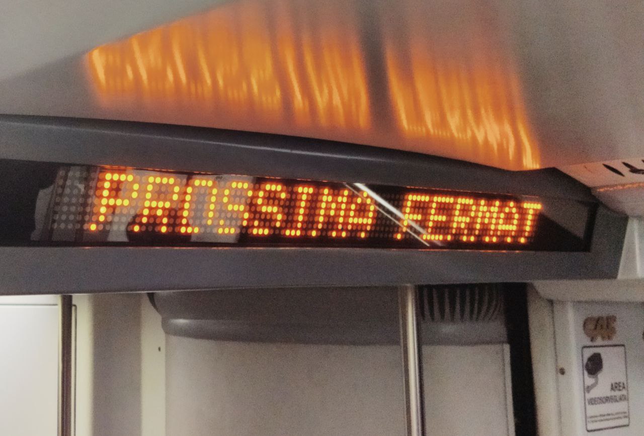 Monitoraggio dispositivi di annuncio "prossima fermata" treni metropolitana linea A