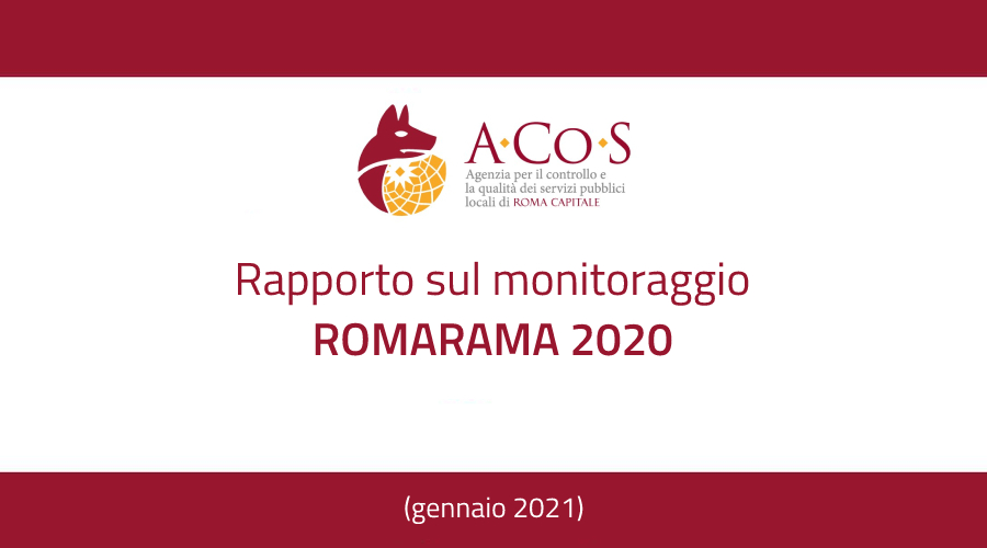 Rapporto sul monitoraggio ROMARAMA 2020